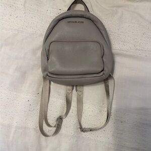 Michael Kors Light Gray Mini Backpack